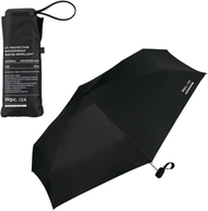 WPC IZA 男士雨傘 緊湊手掌尺寸 減輕攜帶壓力 簡約/商務男士遮陽傘 晴/雨折疊太陽遮 超強防水 防uv - 【ZA003-900-102-BK】黑色