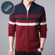 Zipper Knitted Jacket Men's Zipper Jacket