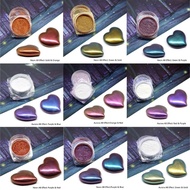 9 Color Magic Resin Chameleons Pigment Mirror Rainbow Pearl Powder Colorant Epoxy Resin Glitter Resin Jewelry Making Kit