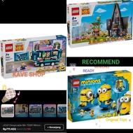 LEGO 75551 MINIONS : Brick built minions and Their Lair - LEGO 75581 : Minion's Music Party Bus - LE