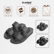 [NEW MODEL] Buenas Classic BS07 cow leather sandals with rubber sole - elegant office sandals