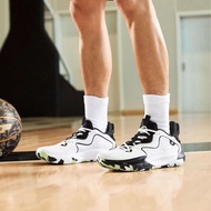 รองเท้ากีฬาแบบสั้นสำหรับผู้ชาย875119120001 Xtep รองเท้าบาสเก็ตบอลกันลื่นฤดูใบไม้ผลิทนต่อการสึกหรอกัน