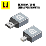 Mini Displayport to Displayport Adapter 8k Mini DP to DP Adapter for Thunderbolt 2 Laptop PC TV Gaming Monitor Surface