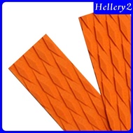 [Hellery2] 2Pcs EVA Non Slip Skimboard Traction Pad Bar grip Surfboard Surfing - Orange, 35x10cm