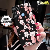 Case INFINIX HOT 20i - Casing INFINIX HOT 20i - EKSOTIK - Fashion Case - BUNGA - Silikon INFINIX HOT