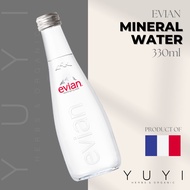 【Evian】Mineral Water - 330ml (Glass Bottle)