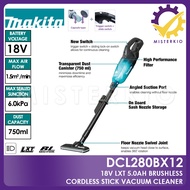 Makita DCL280BX12, 18V Cordless Stick Vacuum Cleaner (Comes with 1pc 5.0AH Battery, 1pc Charger)