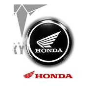 STICKER EMBLEM LOGO HONDA RS150 RS150R DASH110 DASH125 ALPHA CX FUTURE 125i WAVE125 125S Buang Capang Signal Aluminium