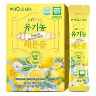 韓國 - WHOLE Life 100%有機NFC新鮮檸檬汁 20gx14包 [平行進口]