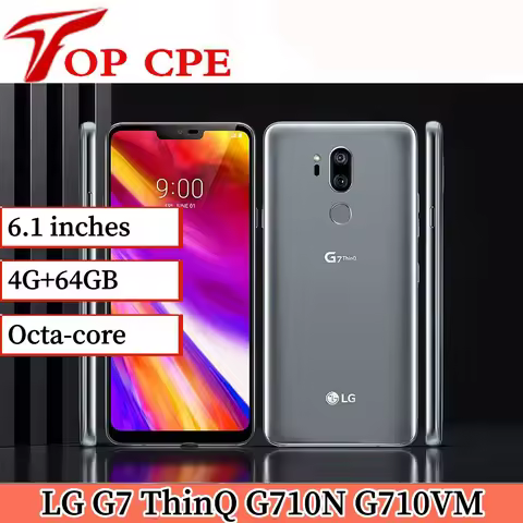LG G7 ThinQ G710N/G710VM 4G LTE 6.1" Snapdragon 845 1440 x 3120 pixels Android 4G+64GB Octa Core Dua