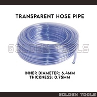 6.4mm PVC Clear Transparent Hose Pipe Tube