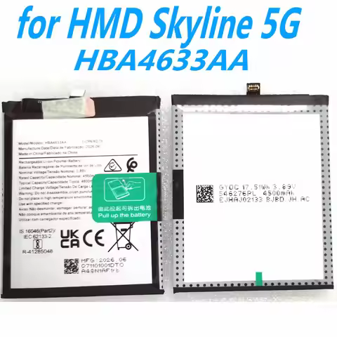 New 3.89V 17.51Wh HBA4633AA High Quality Battery For HMD Skyline 5G Mobile Phone