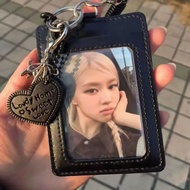 Cat Bow Leather Card Holder Campus Bus Card Holder