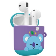 BT21 Official Merchandise Designed for Airpods Case Cover Protective Hard Case with Keychain for Air