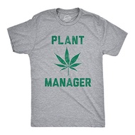 Mens Plant Manager Tshirt Funny 420 Pot Marijuana Novelty Tee