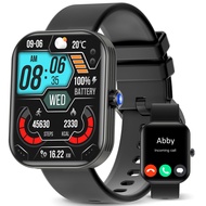 AMAZTIM Smart Watch for Men,2" HD Ultra Large Screen, 50M Waterproof Military Grade Bluetooth Call(A