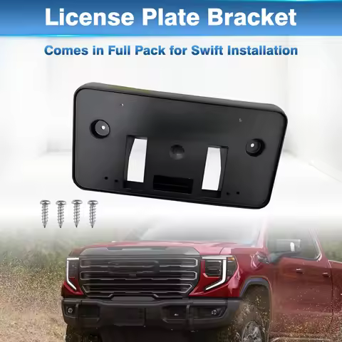 84877919 Front Bumper License Plate Frame Mounting Bracket For GMC Sierra Denali 1500 2022 2023 2024
