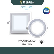 Feel Lite LED Glass Downlight 12W/18W PR/PS Nylon Series Led Recessed Downlight With Sirim