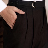QD024 Men's high-waisted sidetab, D-ring, gurkha Menswear Pants