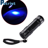 [ New Mini Portable 9LED AAA Battery UV Flashlight for Disinfection Sterilization Metal Crack Detect