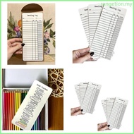 RAN 3 6PCS Reading List Tracker Reading List Book Mark Personal Libraries Cards Book Tracker Reading