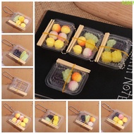 ROBEN Mini Fast Food Box Keychain, Plastic Fast Food Box Simulation Fast Food Box Keychain, Unique F