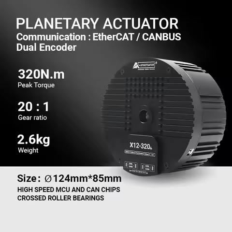 MT DC motor RMD-X12-320 EtherCAT+CAN New V4 high torque 320N.M humanoid robot joint high precision 4