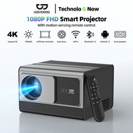 GOOJODOQ 700ANSI 60HZ Lumen 1080P Enclosed Projector With Display