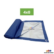 ผ้าร่ม UV ผ้าไฟน์ชีท flysheet สีน้ำเงิน/สีซิลเวอร์ เกรด AAA โรงงานไทย 2x3 3x3 3x4 3x5 3x6 4x4 4x5 4x