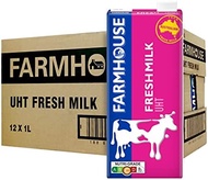 Farmhouse UHT Fresh Milk 1Ltr x 12 Packets (Bundle of 2) (BBD: Dec 2024)