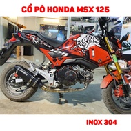 Honda MSX 125 stainless steel 304 exhaust