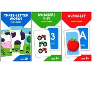 School Zone 2024 Flash Card Age 3-4+: Numbers 0-25/Alphabet/Three-Letter Words (Hinkler)