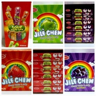 30pcs Jomei Jello Sanwa Jaya Chewy soft candy Sugar Chewy Sugar Jelly fruit flavor Grape Strawberry 