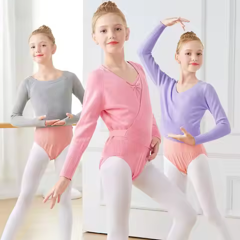 Ballet Sweater Ballet Top Jacket Girl Knitwear Ballet Gymnastics Coat Wrap Tops Dance Knitwear Balle