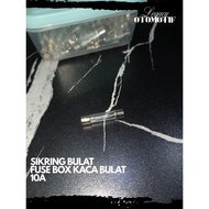 FUSE FUSE BOX AUDIO ROUND GLASS TUBE 10A 1 PCS