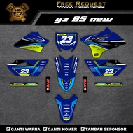 YZ85 OLD STICKER NEW DECAL YZ 85 NEW BEBEK STANDARD DECAL STICKER YZ 85 NUMBER 85