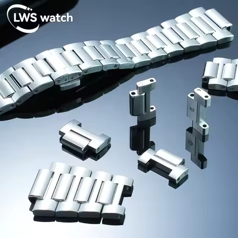 For the IWC Ingenieur IW328901 Series Watch: Stainless Steel Link Bracelet Extension Piece (Replacem
