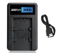 LCD USB Battery Charger for Sony FDR-AX43A, FDR-AX45, FDR-AX55 Handycam Camcorder