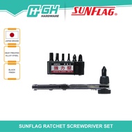 [ GH HARDWARE ] SUNFLAG 777-WH8  Ratchet Screwdriver Set – 8pcs