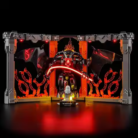 HPROSPER LED Light for Lego 10367 Icons The Lord of The Rings: Balrog Book Nook Building Blocks Mode