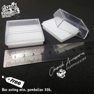 Box piercing earring barbell piercing