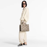 LV OnTheGo MM斑鳩灰托特包