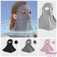 VALENTINE1 Outdoor Ice Silk Sunscreen Mask, Sun Proof Full Face Women Summer Sunscreen Mask, Summer Ice Silk Mask Ice Silk Sunscreen Hanging Ear Bandana Riding Mask Women