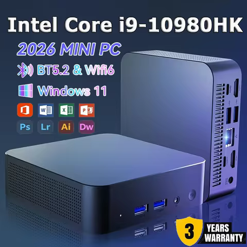 Core Intel I9 10980HK 2026 Intel Core I9 10980HK Portable I9 Mini PC Computer Windows 11 Pro 16GB RA