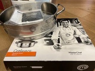 全新 Master Chef Stainless Steel Steamer Insert 不銹鋼 蒸鍋 28cm
