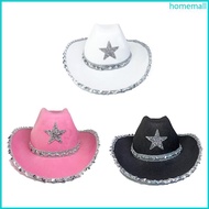 HO Birthday Party Hats For Women Cowgirl Hats Star Party Cowboy Costume Adult