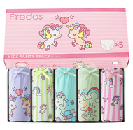 【110碼數-5條裝】韓版獨角獸女童純棉三角底褲 兒童內褲 小童三角內褲 舒服透氣 棉質內褲 嬰幼兒內褲女寶寶底褲 內衣 睡衣