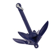 [mfnpqcn] Blue Folding Grapnel Anchor, Folding Grapnel Anchor  1.5lb Kayak Anchor,
