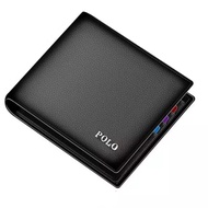 Dompet Pria POLO + Box - Dompet Pria D600 Dompet Kartu Dompet Resleting Dompet pendek