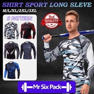 Long Sleeve Sport Shirt Men Sport Wear Man Fitness Shirt Men Running Shirt Men Gym Shirt Men Baju Su